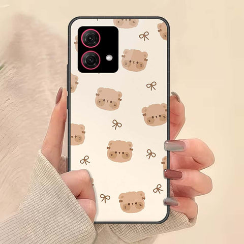 Motorola Moto G84 Cover - ONation Bow Series - HQ Ultra Shine Premium Infinity Glass Soft Silicon Borders Case