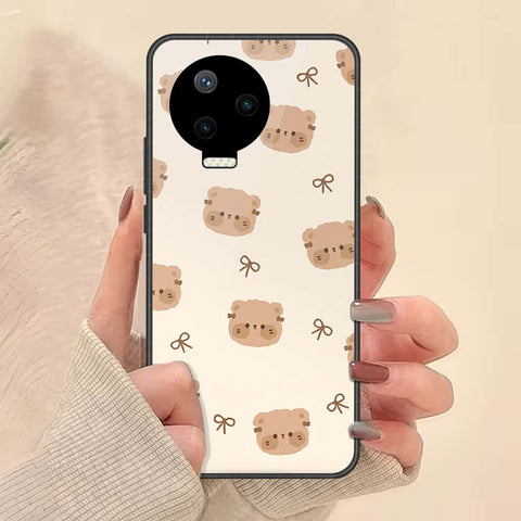 Infinix Note 11 Pro Cover - ONation Bow Series - HQ Ultra Shine Premium Infinity Glass Soft Silicon Borders Case
