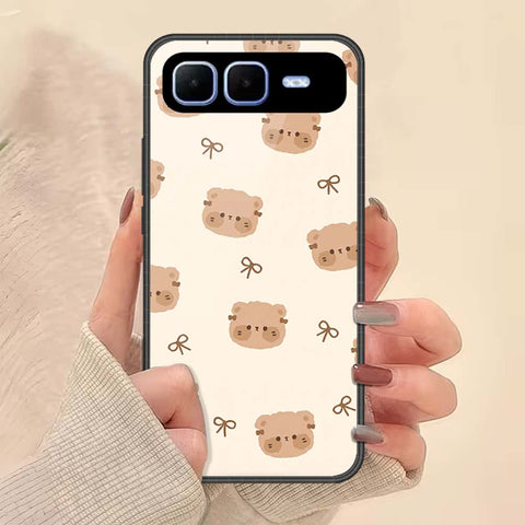 Infinix Smart 10 Plus Cover - ONation Bow Series - HQ Ultra Shine Premium Infinity Glass Soft Silicon Borders Case