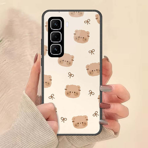 Infinix Hot 60 Pro Plus Cover - ONation Bow Series - HQ Ultra Shine Premium Infinity Glass Soft Silicon Borders Case