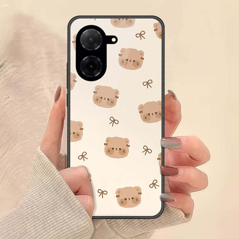 Xiaomi Poco C71 4G Cover - ONation Bow Series - HQ Ultra Shine Premium Infinity Glass Soft Silicon Borders Case