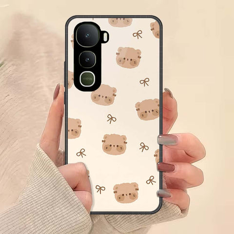 Vivo Y400 Cover - ONation Bow Series - HQ Ultra Shine Premium Infinity Glass Soft Silicon Borders Case