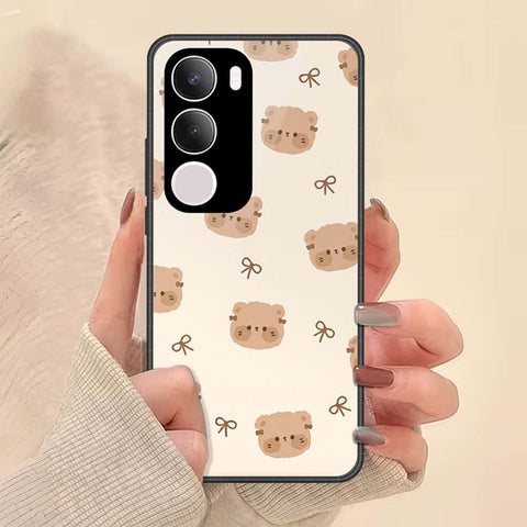 Vivo Y19s Cover - ONation Bow Series - HQ Ultra Shine Premium Infinity Glass Soft Silicon Borders Case