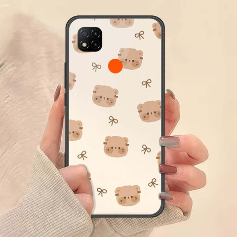 Xiaomi Poco C3 Cover - ONation Bow Series - HQ Ultra Shine Premium Infinity Glass Soft Silicon Borders Case