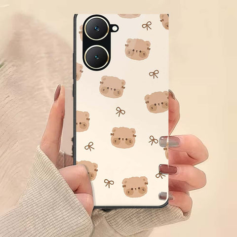 Vivo Y18 Cover - ONation Bow Series - HQ Ultra Shine Premium Infinity Glass Soft Silicon Borders Case