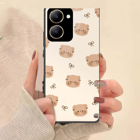 Vivo Y27s Cover - ONation Bow Series - HQ Ultra Shine Premium Infinity Glass Soft Silicon Borders Case