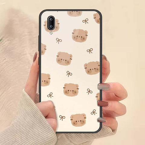 Vivo Y91 (Without Logo Hole) Cover - ONation Bow Series - HQ Ultra Shine Premium Infinity Glass Soft Silicon Borders Case
