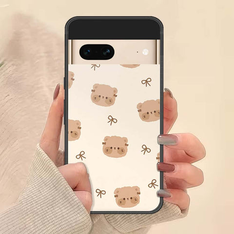Google Pixel 7 Cover - ONation Bow Series - HQ Ultra Shine Premium Infinity Glass Soft Silicon Borders Case