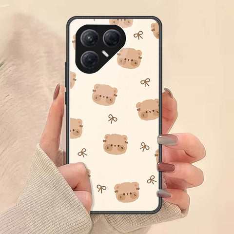 Tecno Pova 7 4G Cover - ONation Bow Series - HQ Ultra Shine Premium Infinity Glass Soft Silicon Borders Case