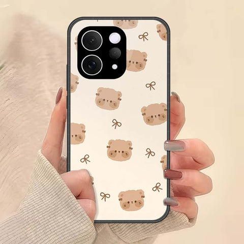vivo V70 Elite Cover - ONation Bow Series - HQ Ultra Shine Premium Infinity Glass Soft Silicon Borders Case