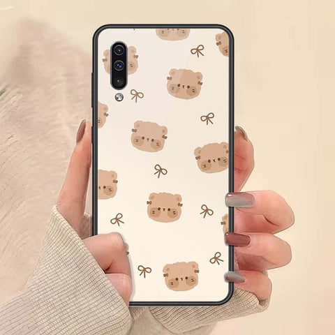Samsung Galaxy A50 Cover - ONation Bow Series - HQ Ultra Shine Premium Infinity Glass Soft Silicon Borders Case