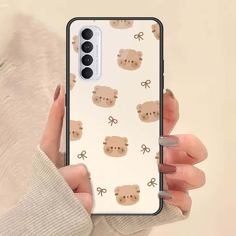 Oppo Reno 4 Pro Cover - ONation Bow Series - HQ Ultra Shine Premium Infinity Glass Soft Silicon Borders Case