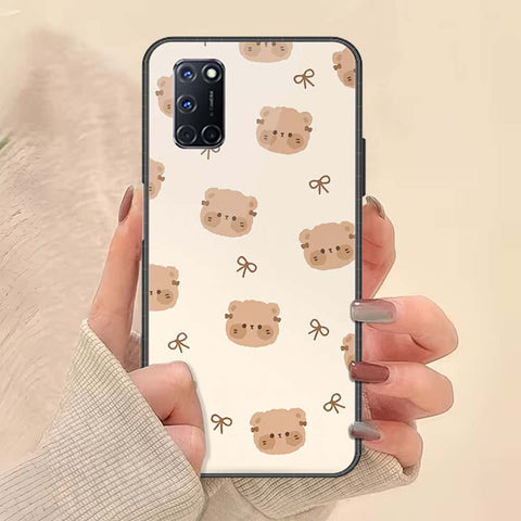 Oppo A72 Cover - ONation Bow Series - HQ Ultra Shine Premium Infinity Glass Soft Silicon Borders Case