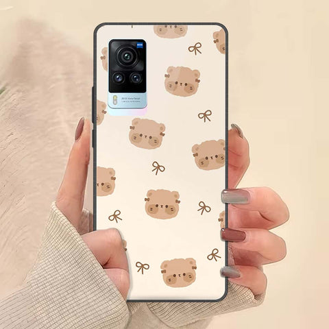 Vivo X60 Pro Cover - ONation Bow Series - HQ Ultra Shine Premium Infinity Glass Soft Silicon Borders Case