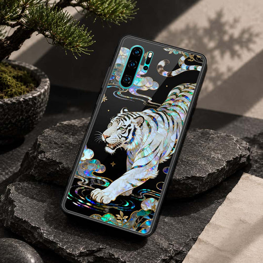 Huawei P30 Pro Cover - Pearl Dynasty Series - HQ Ultra Shine Premium Infinity Glass Soft Silicon Borders Case
