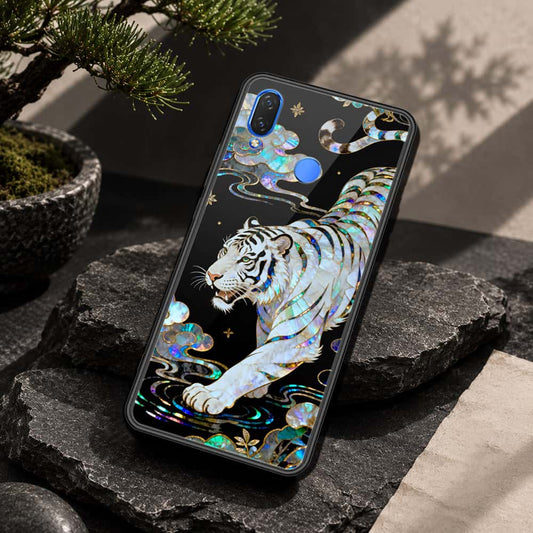 Huawei Honor Play Cover - Pearl Dynasty Series - HQ Ultra Shine Premium Infinity Glass Soft Silicon Borders Case