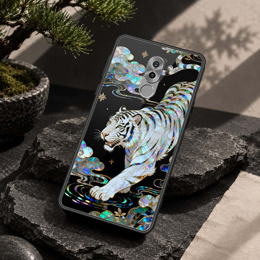 Huawei Honor 6X Cover - Pearl Dynasty Series - HQ Ultra Shine Premium Infinity Glass Soft Silicon Borders Case