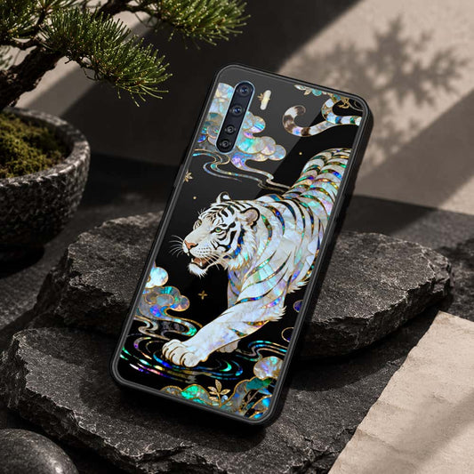 Oppo A91 Cover - Pearl Dynasty Series - HQ Ultra Shine Premium Infinity Glass Soft Silicon Borders Case
