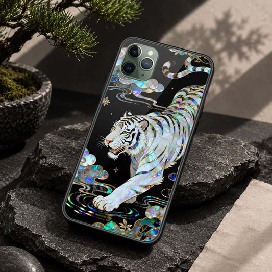 iPhone 11 Pro - Pearl Dynasty Series - HQ Ultra Shine Premium Infinity Glass Soft Silicon Borders Case
