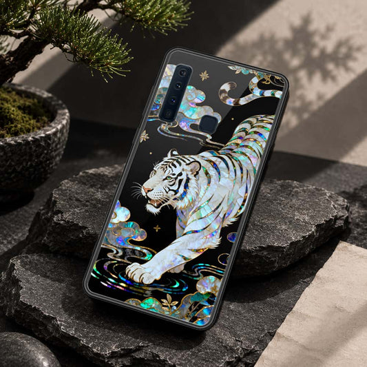 Samsung Galaxy A9 Star Pro Cover - Pearl Dynasty Series - HQ Ultra Shine Premium Infinity Glass Soft Silicon Borders Case