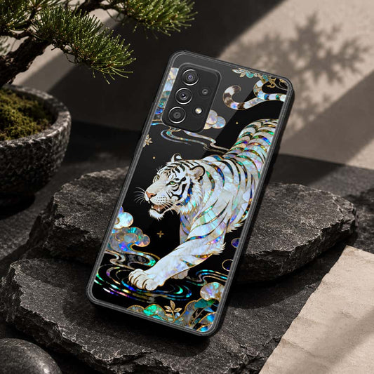 Samsung Galaxy A52s Cover - Pearl Dynasty Series - HQ Ultra Shine Premium Infinity Glass Soft Silicon Borders Case