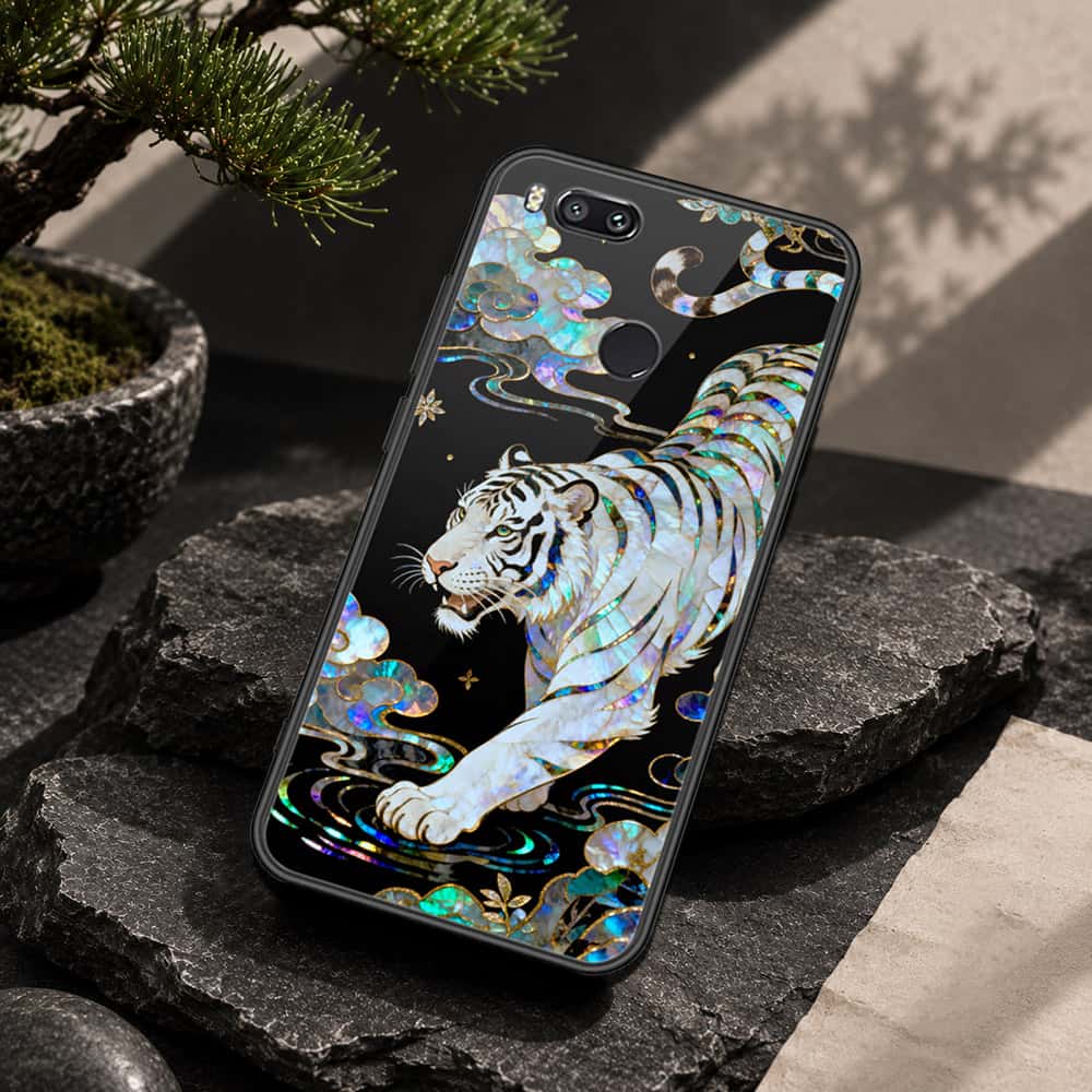 Xiaomi Mi A1 / Mi 5X Cover - Pearl Dynasty Series - HQ Ultra Shine Premium Infinity Glass Soft Silicon Borders Case