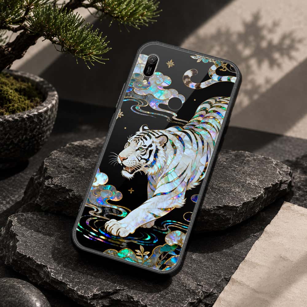 Huawei Y6 2019 / Y6 Prime 2019 Cover - Pearl Dynasty Series - HQ Ultra Shine Premium Infinity Glass Soft Silicon Borders Case