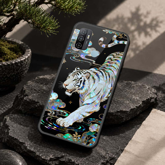 Oppo A53s Cover - Pearl Dynasty Series - HQ Ultra Shine Premium Infinity Glass Soft Silicon Borders Case