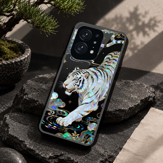 Oppo Find X5 Pro Cover - Pearl Dynasty Series - HQ Ultra Shine Premium Infinity Glass Soft Silicon Borders Case