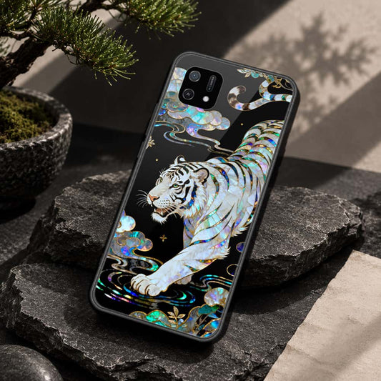 Oppo A16e Cover - Pearl Dynasty Series - HQ Ultra Shine Premium Infinity Glass Soft Silicon Borders Case