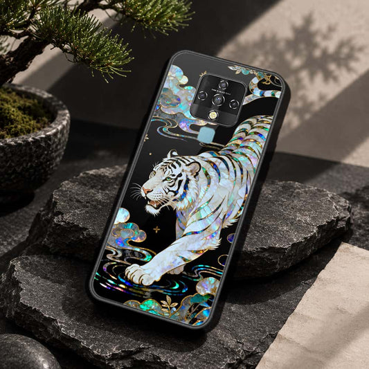 Tecno Camon 16 Cover - Pearl Dynasty Series - HQ Ultra Shine Premium Infinity Glass Soft Silicon Borders Case