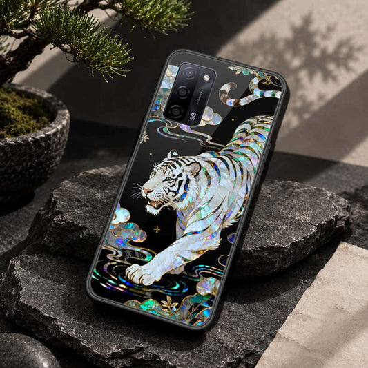 Oppo A55s Cover - Pearl Dynasty Series - HQ Ultra Shine Premium Infinity Glass Soft Silicon Borders Case