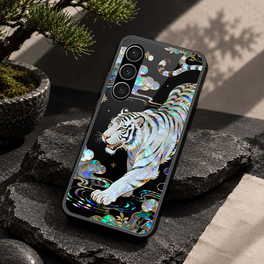 Samsung Galaxy S23 Plus 5G Cover - Pearl Dynasty Series - HQ Ultra Shine Premium Infinity Glass Soft Silicon Borders Case