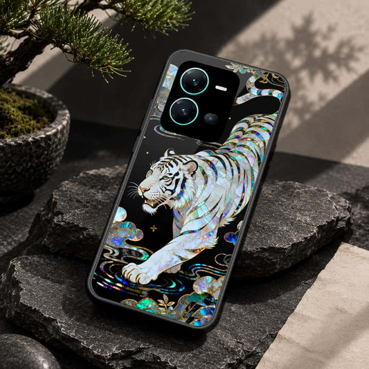 Vivo V25 5G Cover - Pearl Dynasty Series - HQ Ultra Shine Premium Infinity Glass Soft Silicon Borders Case