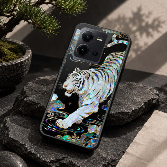 Vivo V25e Cover - Pearl Dynasty Series - HQ Ultra Shine Premium Infinity Glass Soft Silicon Borders Case