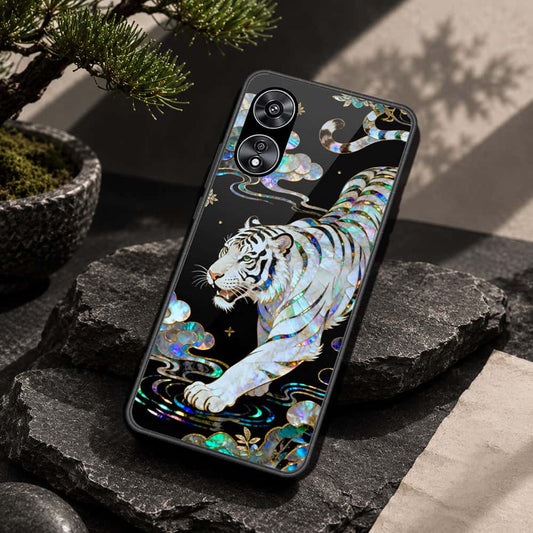 Oppo A97 5G Cover - Pearl Dynasty Series - HQ Ultra Shine Premium Infinity Glass Soft Silicon Borders Case