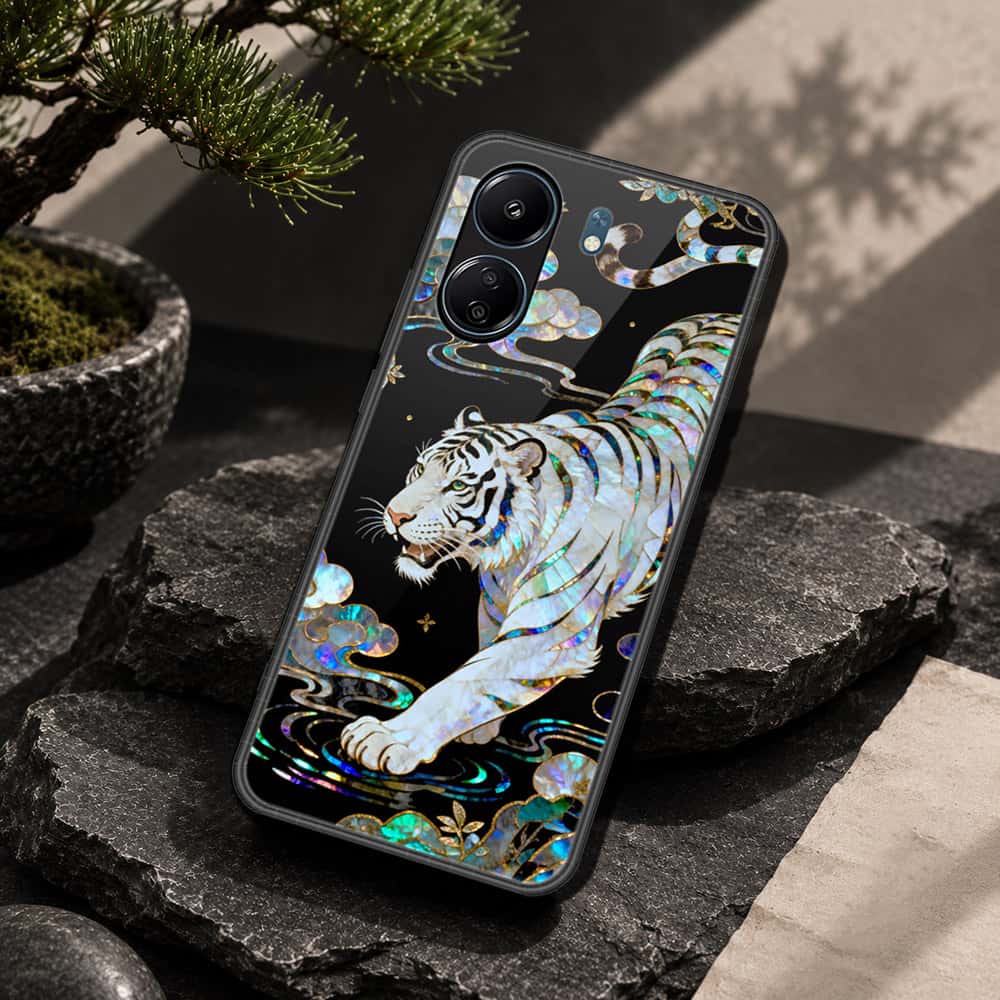 Xiaomi Poco C65 Cover - Pearl Dynasty Series - HQ Ultra Shine Premium Infinity Glass Soft Silicon Borders Case