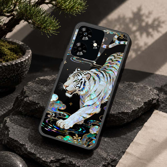 Infinix Hot 30 Cover - Pearl Dynasty Series - HQ Ultra Shine Premium Infinity Glass Soft Silicon Borders Case