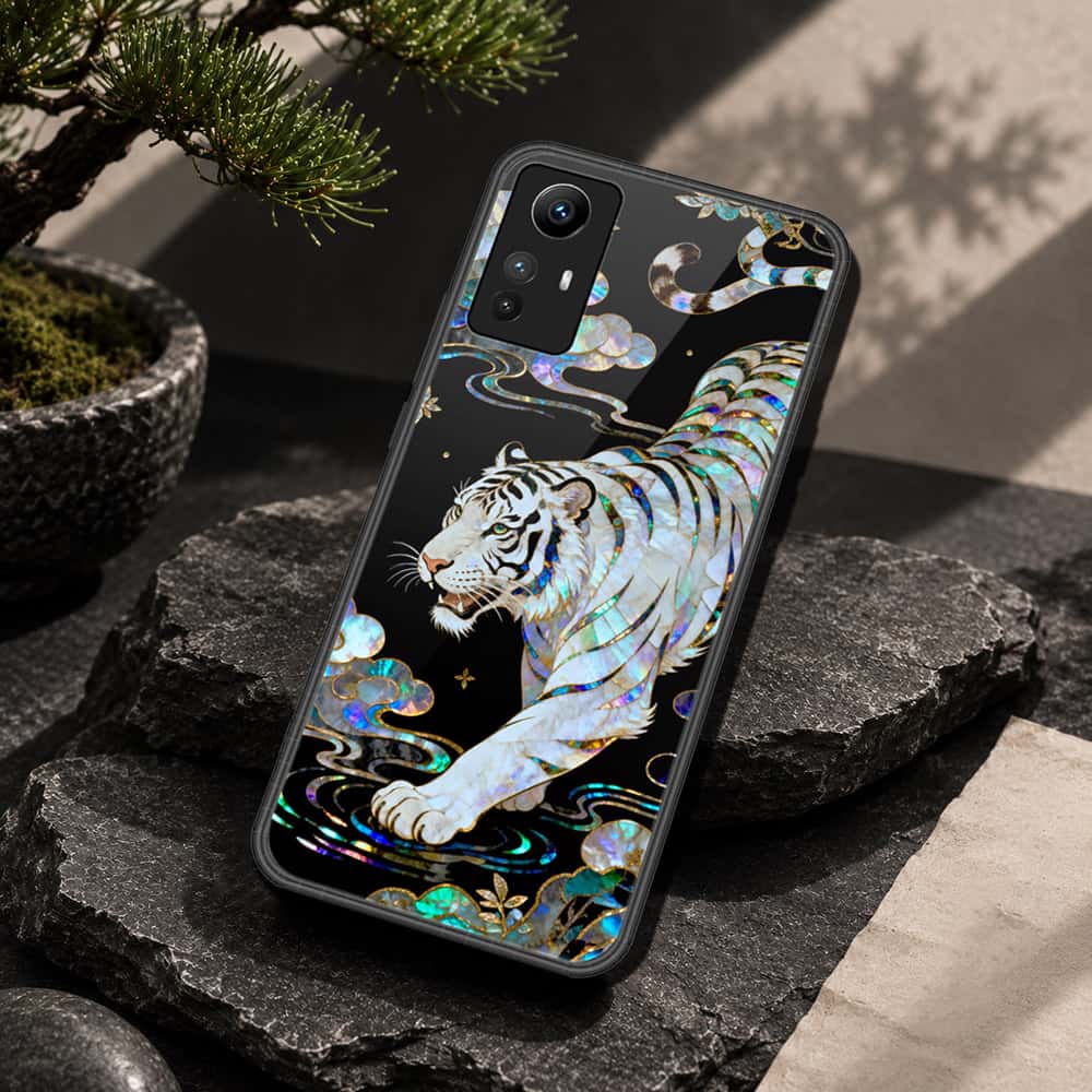 Xiaomi Redmi Note 12S Cover - Pearl Dynasty Series - HQ Ultra Shine Premium Infinity Glass Soft Silicon Borders Case