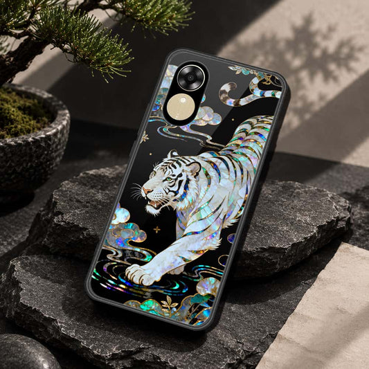 Oppo A17k Cover - Pearl Dynasty Series - HQ Ultra Shine Premium Infinity Glass Soft Silicon Borders Case