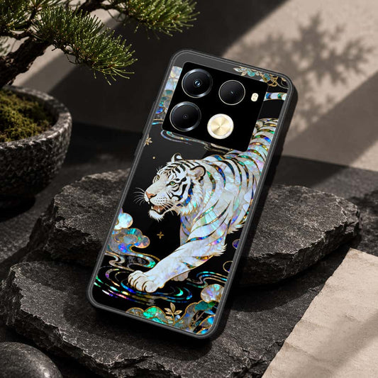 Infinix Note 40 Pro Cover - Pearl Dynasty Series - HQ Ultra Shine Premium Infinity Glass Soft Silicon Borders Case