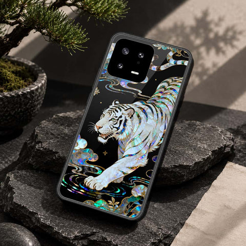 Xiaomi 13 Cover - Pearl Dynasty Series - HQ Ultra Shine Premium Infinity Glass Soft Silicon Borders Case