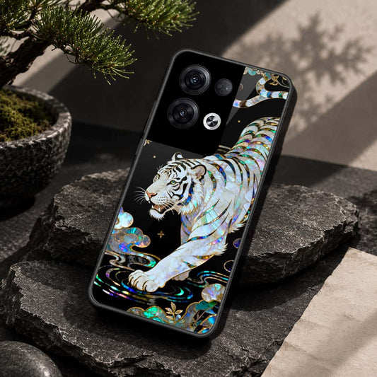 Oppo Reno 8 Pro  Cover - Pearl Dynasty Series - HQ Ultra Shine Premium Infinity Glass Soft Silicon Borders Case