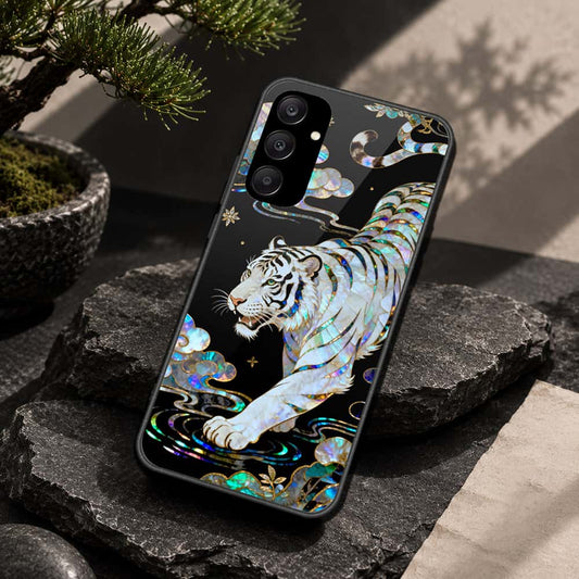 Samsung Galaxy A25 5G Cover - Pearl Dynasty Series - HQ Ultra Shine Premium Infinity Glass Soft Silicon Borders Case