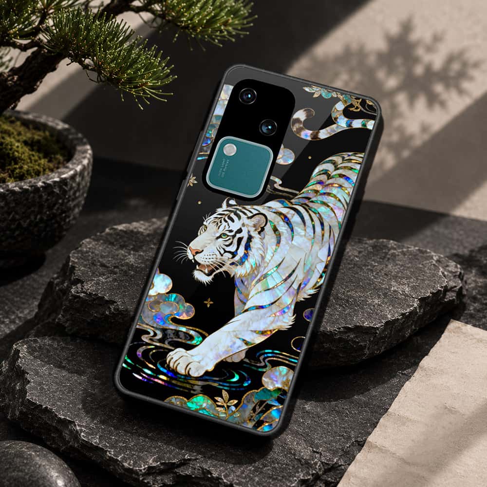 Vivo S18 Cover - Pearl Dynasty Series - HQ Ultra Shine Premium Infinity Glass Soft Silicon Borders Case