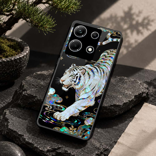 Infinix Note 30 Cover - Pearl Dynasty Series - HQ Ultra Shine Premium Infinity Glass Soft Silicon Borders Case