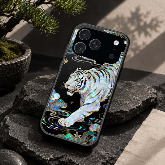 iPhone 17 Pro - Pearl Dynasty Series - HQ Ultra Shine Premium Infinity Glass Soft Silicon Borders Case