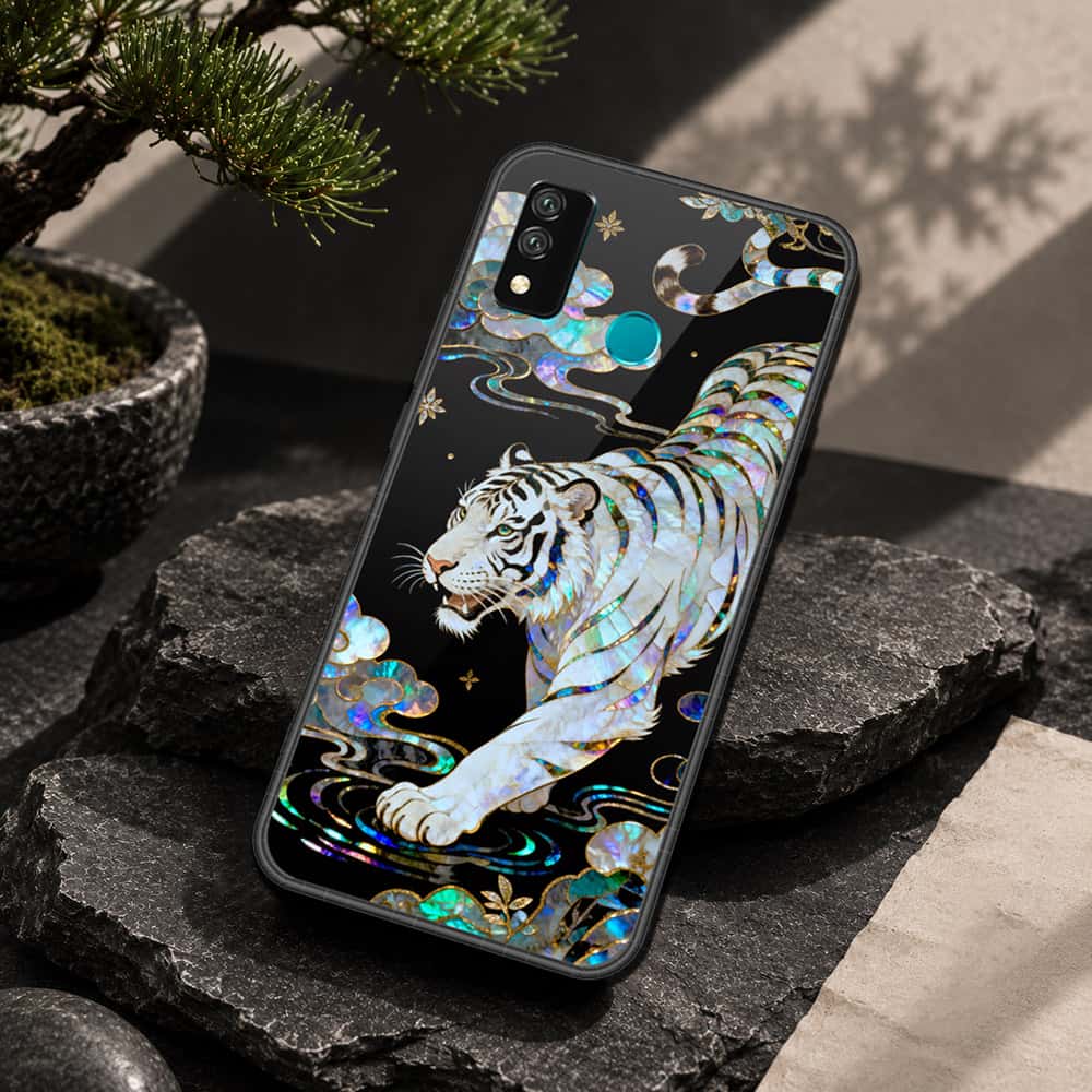 Huawei Y8s Cover - Pearl Dynasty Series - HQ Ultra Shine Premium Infinity Glass Soft Silicon Borders Case
