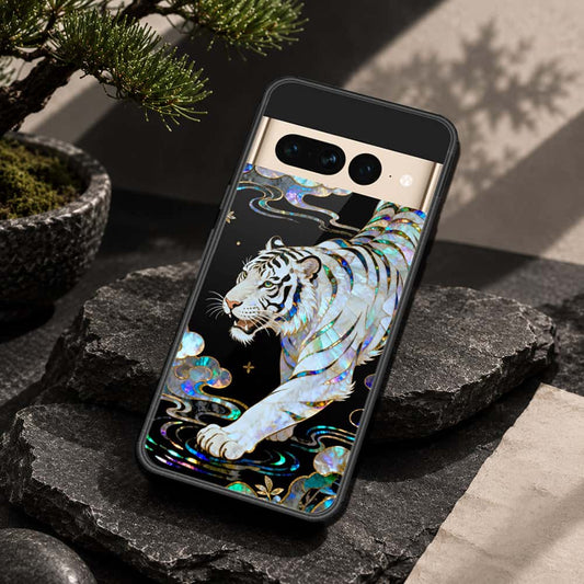 Google Pixel 7 Pro Cover - Pearl Dynasty Series - HQ Ultra Shine Premium Infinity Glass Soft Silicon Borders Case