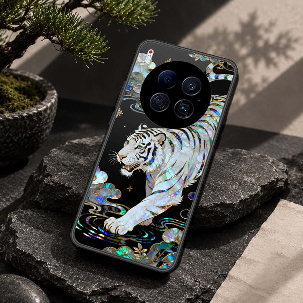 Tecno Camon 40 Premier 4G Cover - Pearl Dynasty Series - HQ Ultra Shine Premium Infinity Glass Soft Silicon Borders Case